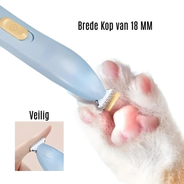 Tondeuse blauw 3 Honden/Katten Tondeuse Blauw met brede kop