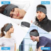 Slaapmasker Multifunctioneel Slaapmasker Zwart met Bluetooth