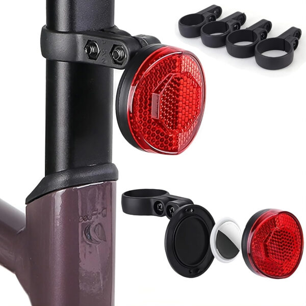 Rood Reflecterende Achterlamp + Tag Geschikt voor Android