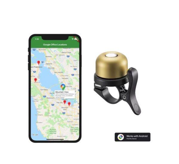 AirBell Pro Goud + Tag Geschikt voor Android