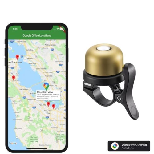 AirBell Pro Goud + Tag Geschikt voor Android