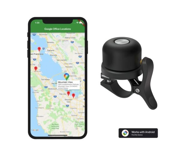 AirBell Pro Zwart + Tag Geschikt voor Android