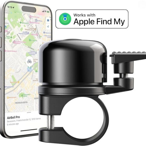 AirBell Pro Zwart + Tag Geschikt voor Apple