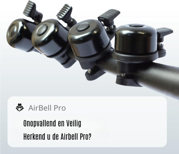 AirBell Pro Zwart + Tag Geschikt voor Android