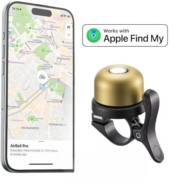 AirBell Pro Goud + Tag Geschikt voor Apple