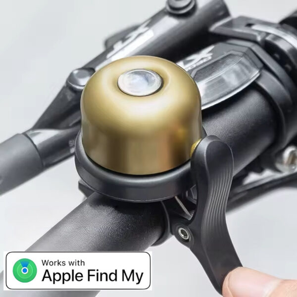 Airbell Pro Goud 2 Apple Fietsbel Pro Goud + Tag Geschikt voor Apple
