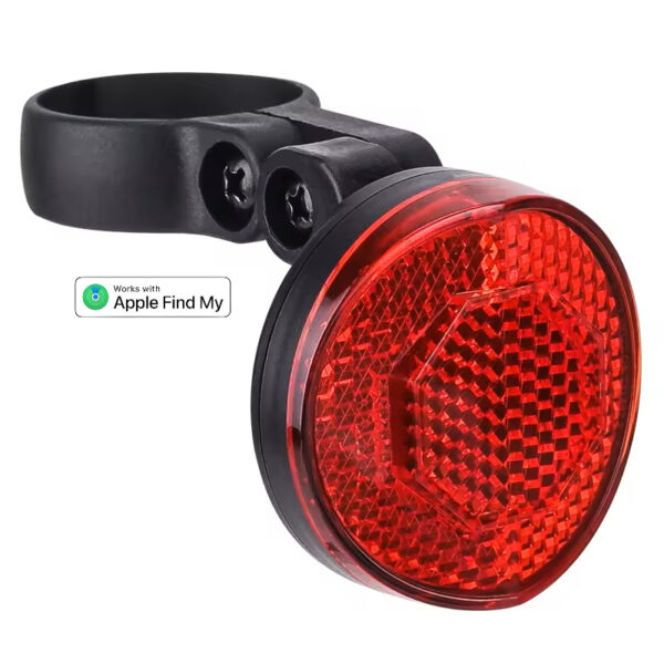 Rood Reflecterende Achterlamp + Tag Geschikt voor Apple