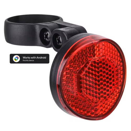 Rood Reflecterende Achterlamp + Tag Geschikt voor Android
