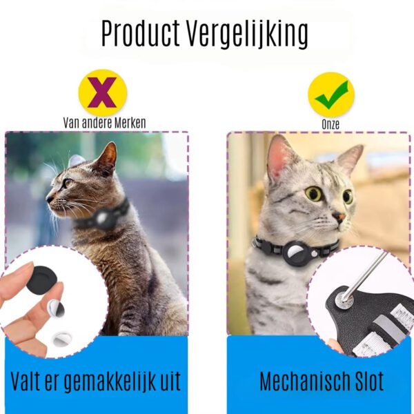 Kattenhalsband geschikt voor Apple