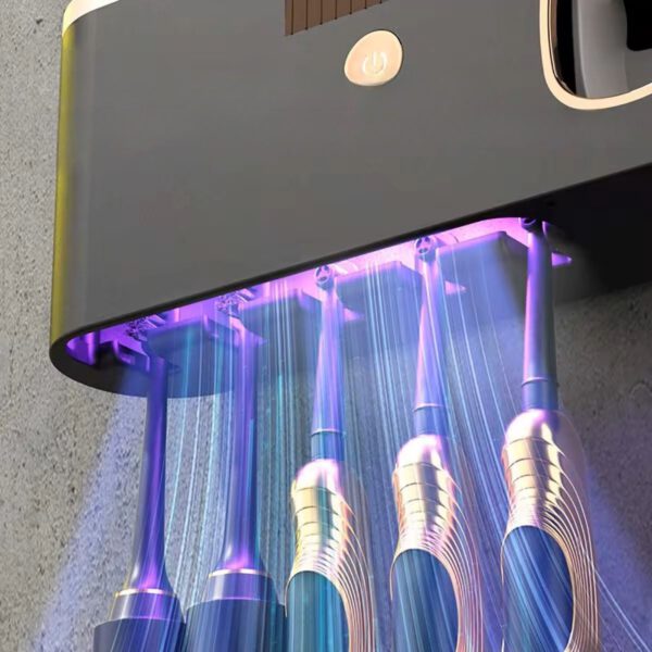 UV-tandenborstelhouder Zwart