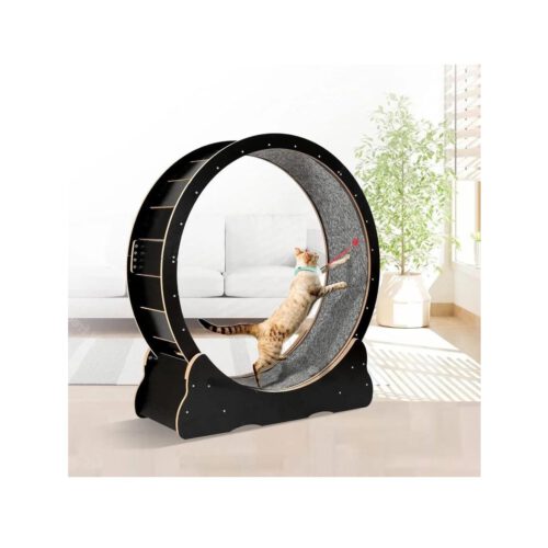 Loopwiel Hout Zwart XL
