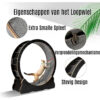 Loopwiel Hout Zwart XL