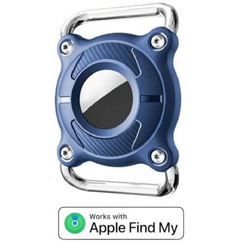 Taghouder voor Halsband Blauw Apple Taghouder voor Halsband of Tas Blauw Geschikt voor Apple Find My