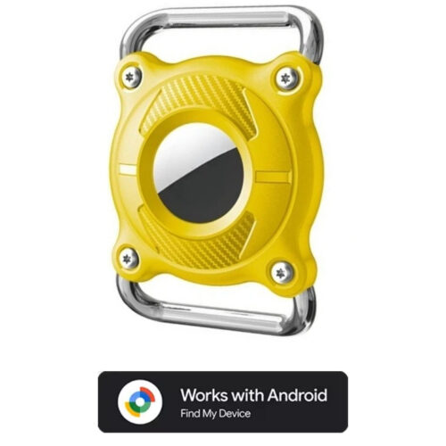 Taghouder voor Halsband Geel Android Taghouder voor Halsband of Tas Geel Geschikt voor Android Find My Device