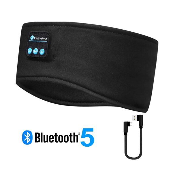 Slaapmasker Zwart 1 Slaapmasker Zwart met Bluetooth