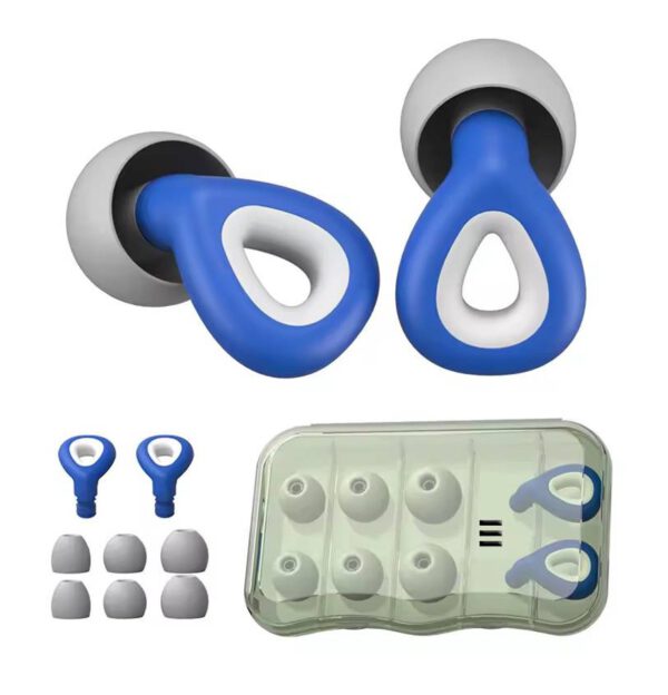 1125x1200 Oordopjes tegen geluidsoverlast of snurkers Blauw